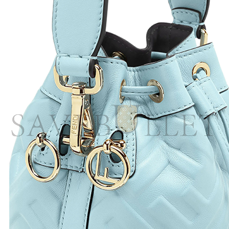 FENDI MON TRESOR LEATHER LIGHT BLUE 8BS093ANWTF1PQ9 (18*14*12cm)